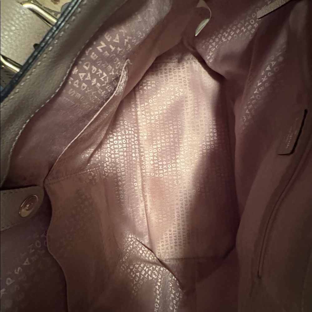 Kate Spade Beige Leather Tote - Picture 4 of 10
